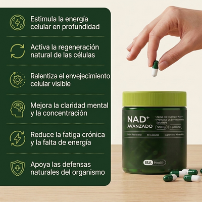 NAD+ Cápsulas | Fórmula Antiedad
